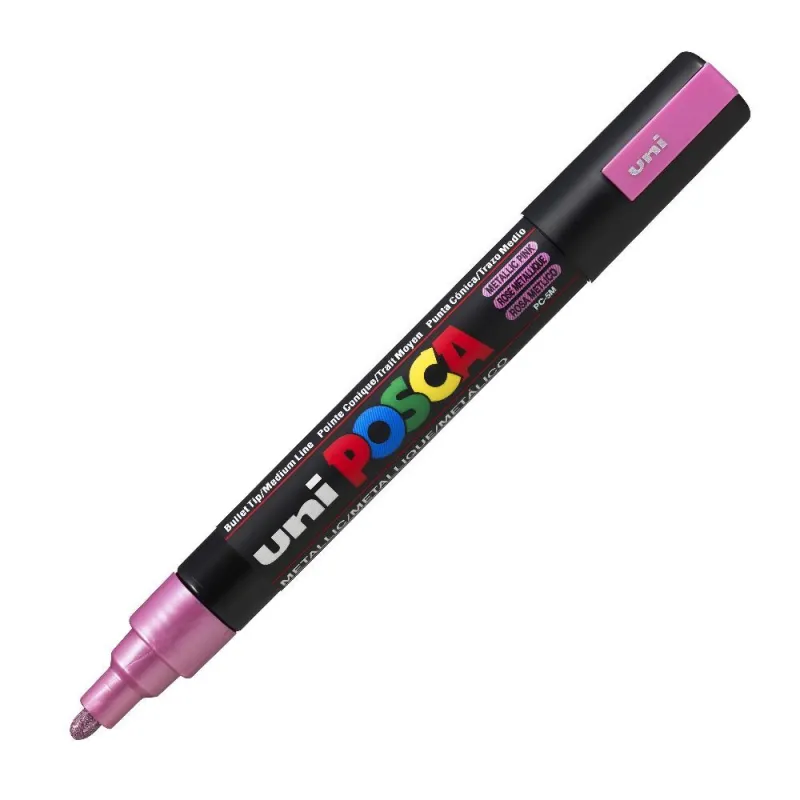 Uniball - Μαρκαδοράκι Posca PC-5M 1.8-2.5 mm Metallic Pink M13 113585