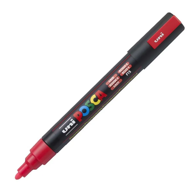 Uniball - Μαρκαδοράκι Posca PC-5M 1.8-2.5 mm Fluo Red F15 198049