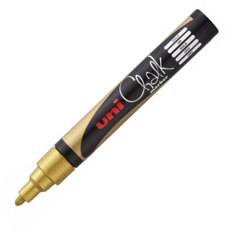 Uniball – Μαρκαδόρος Κιμωλίας Χρυσό PWE-5M-GOLD