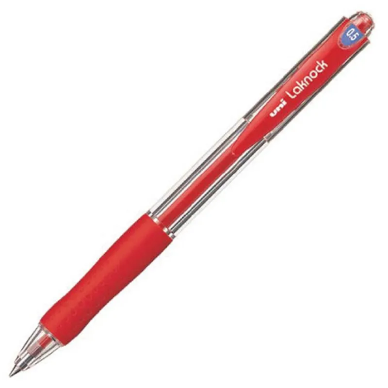 Uniball - Στυλό Laknock Με Κουμπί 0.5 Κόκκινο SN-100-05