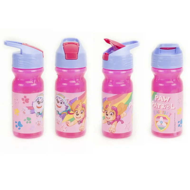 Gim - Παγούρι Πλαστικό Με Καλαμάκι, Paw Patrol 550 ML 555-16203