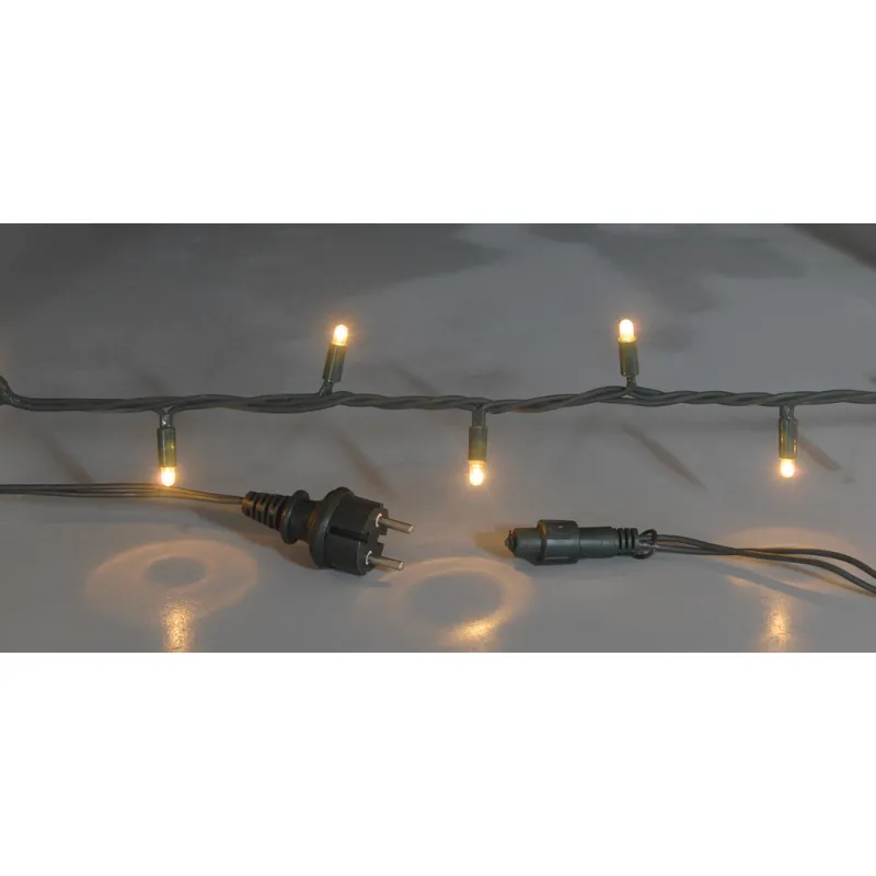 Χριστουγεννιάτικα Φωτάκια – 100 Λαμπάκια Χωρίς Πρόγραμμα , Με Επέκταση ,Πράσινο Καλώδιο , Θερμό Λαμπάκι , 9,5 Μέτρα 58984