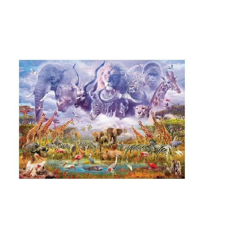 Schmidt Spiele – Puzzle Animals At The Waterhole 1000 Pcs 58356