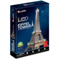 Cubic Fun - 3D Led Puzzle Architecture Model-Led Lighting, Eiffel Tower 84 Pcs L091h Cubic Fun - 3D Led Puzzle Architecture Model-Led Lighting, Eiffel Tower 84 Pcs L091h