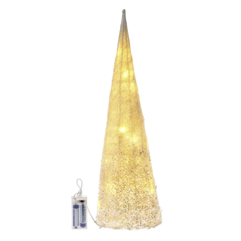Iliadis - Σαμπανί Κώνος Με 20 Led Λαμπάκια 50 εκ 75790