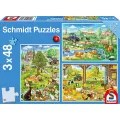 Schmidt Spiele – Puzzle 3 in 1 Farm Design 48/48/48 Pcs 56353 Schmidt Spiele – Puzzle 3 in 1 Farm Design 48/48/48 Pcs 56353