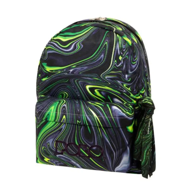 Polo – Original Double Σακίδιο Πλάτης Με Μαντήλι Art, Green Waves 2023 9-01-236-8175 + Δώρο Διορθωτική Ταινία Edding