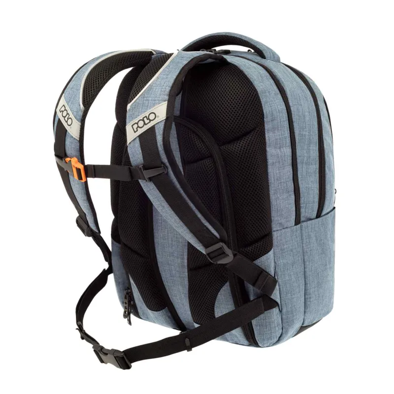 Polo - Σακίδιο Πλάτης Prodigy, Νavy Blue 2023 9-01-022-5400 + Δώρο Διορθωτική Ταινία Edding