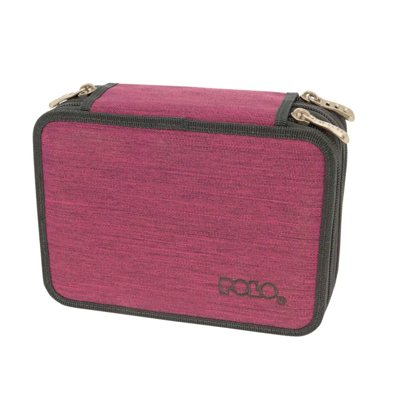Polo - Κασετίνα Solido Τριπλή, Fuchsia 2023 9-37-279-4400