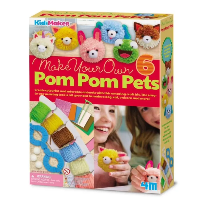 4M - Κατασκευή Κάντε Το Δικό Σας Pom Pom Ζωάκι 00-04760