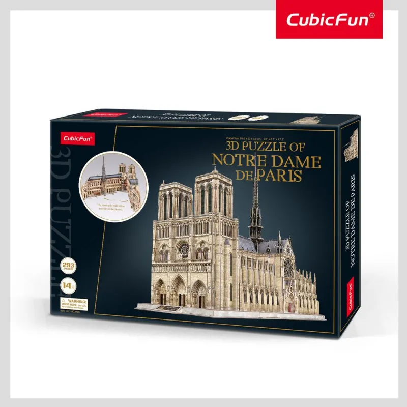 Cubic Fun - 3D Puzzle Notre Dame De Paris 293 Pcs MC260h