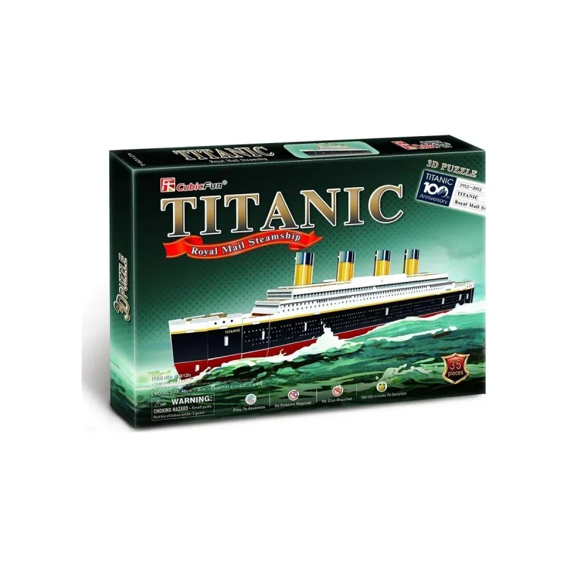 Cubic Fun – Puzzle 3D Titanic 35 Pcs T4012h