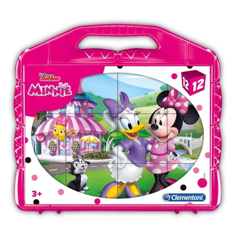 Clementoni - Puzzle Disney Junior Minnie Happy Helper 12 Κύβοι 41184