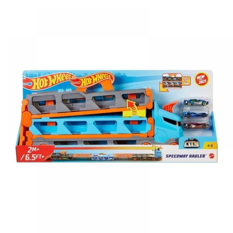 Mattel Hot Wheels City - Νταλίκα - Πίστα 2 Σε 1 GVG37
