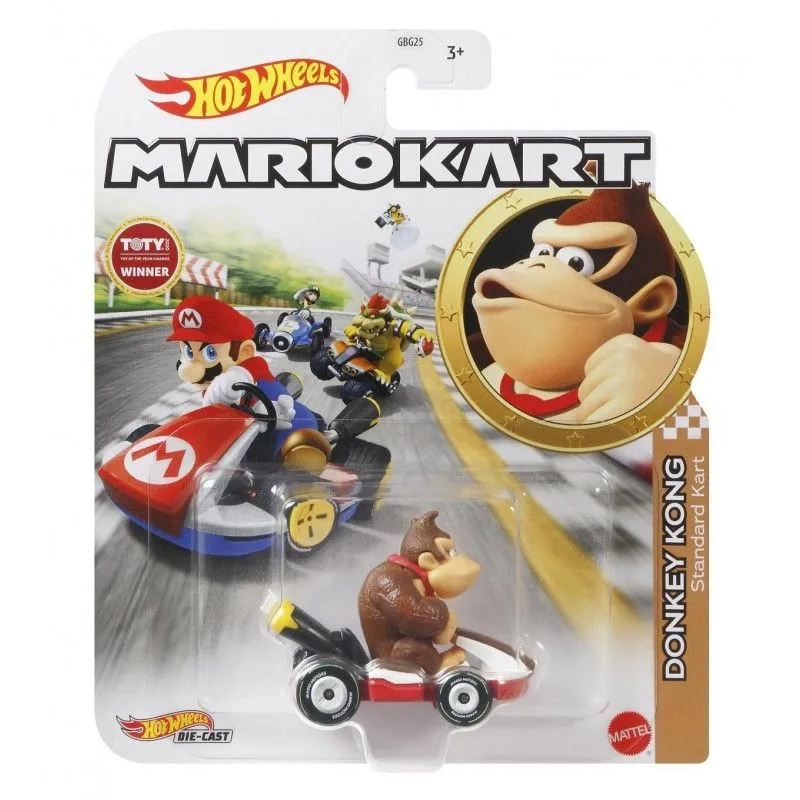 Mattel Hot Wheels - Mario Kart, Standart Kart, Donkey Kong GRN24 (GBG25)
