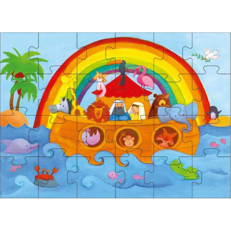 50/50 Games - Puzzle - Κιβωτός Του Νώε 24 Pcs Βαλιτσάκι 505305