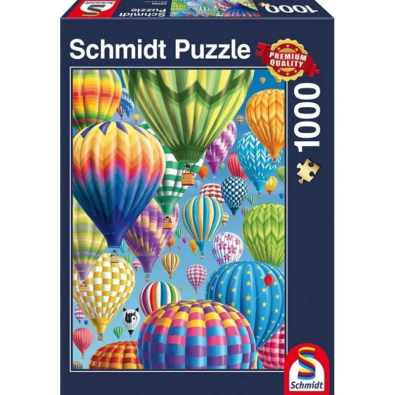 Schmidt Spiele – Puzzle Colorful Balloons In The Sky 1000 Pcs 58286