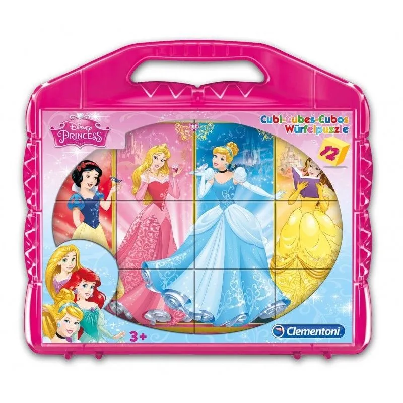 Clementoni - Puzzle Disney Princess 12 Κύβοι 41181