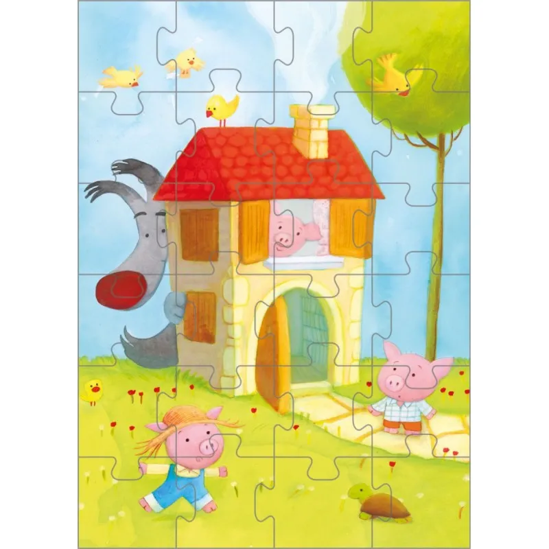 50/50 Games - Puzzle - Τρία Γουρουνάκια 24 Pcs 505306