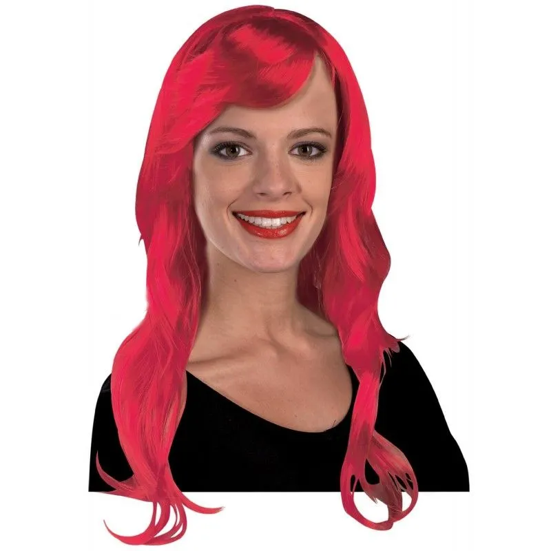 Clown - Περούκα Μακριά Κόκκινη 71cm 71299