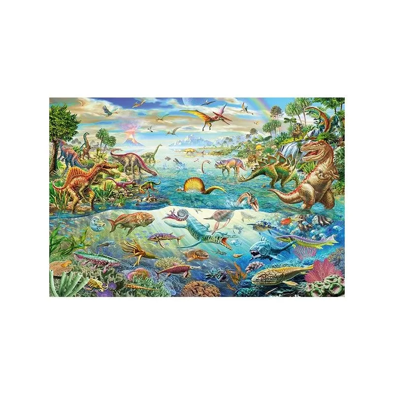 Schmidt Spiele – Puzzle Discover The Dinosaurs 200 Pcs 56253