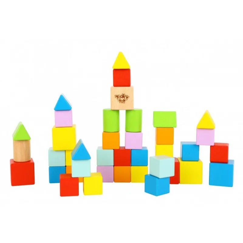 Tooky Toy - Ξύλινα Τουβλάκια 39 Pcs TL799
