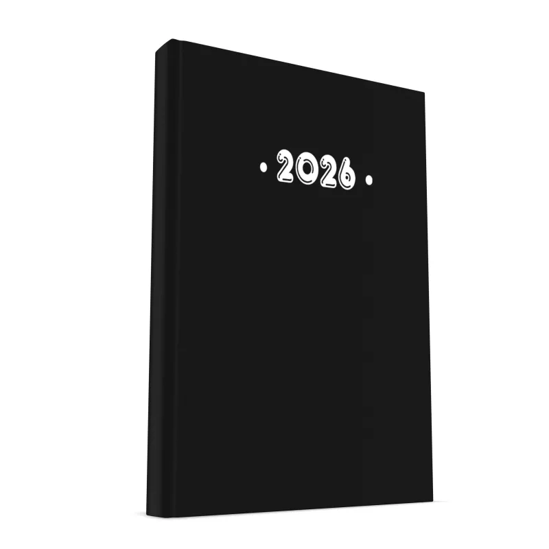 Υδρόγειος - Ημερήσιο Ημερολόγιο PVC 2026, Black 17x24 0329