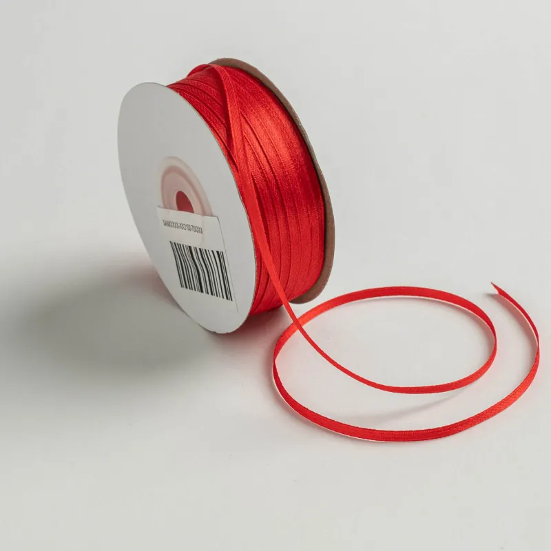 Kyriacou - Κορδέλα Σατέν Διπλής Όψης 3mmX100M Red SANXXXXX-XX3100-70XXXX