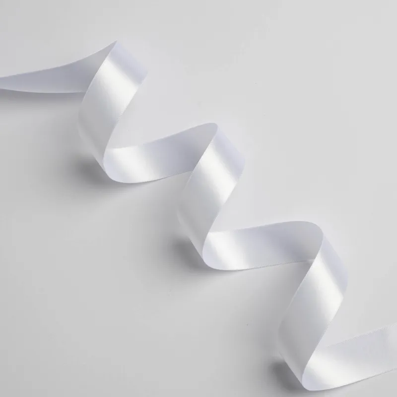 Kyriacou - Κορδέλα Σατέν Διπλής Όψης Με Ουγιά, 25mmX50M, White SAP5XXXX-X25X50-01XXXX