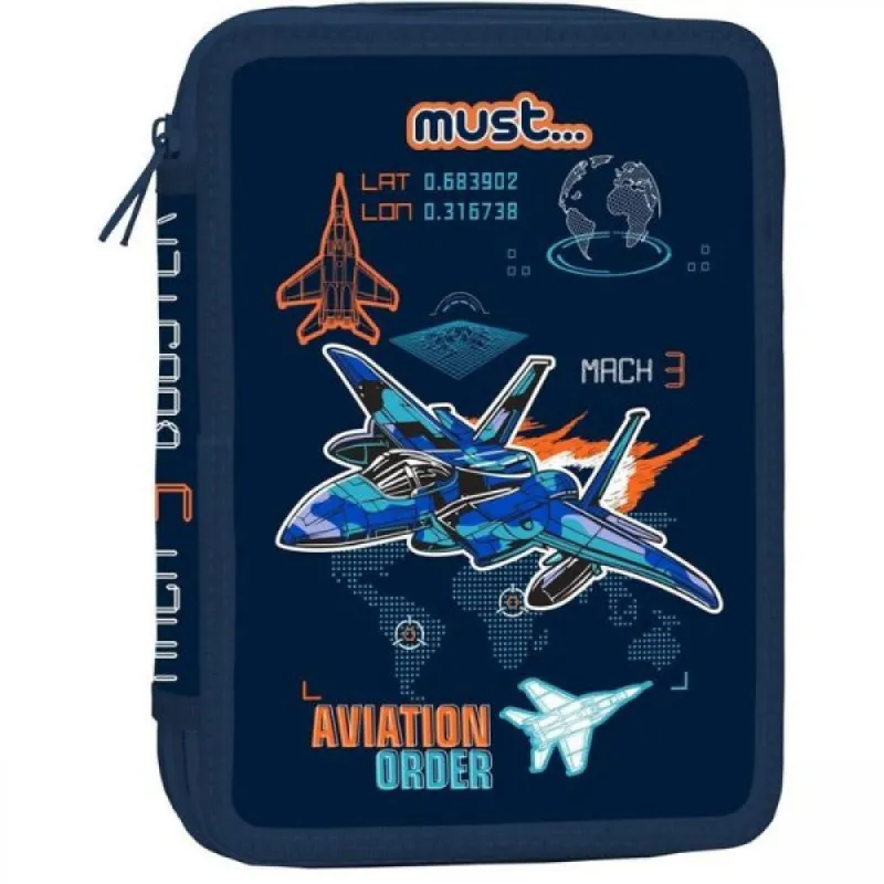 Diakakis - Κασετίνα Διπλή Γεμάτη Must, Aviation Order 585616