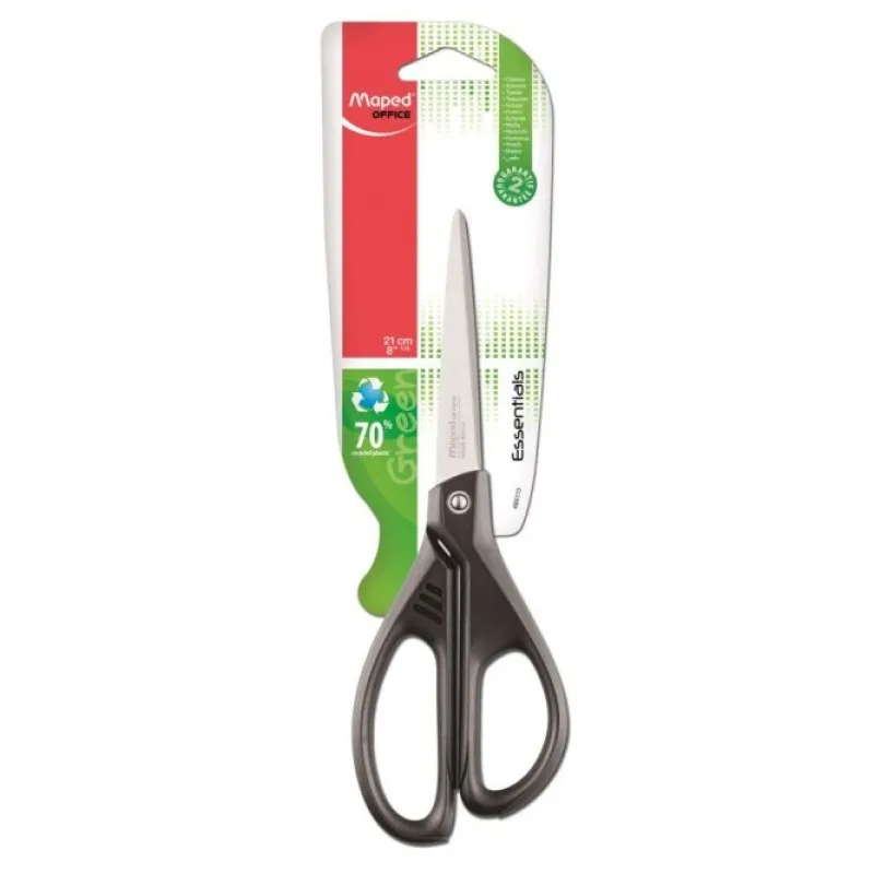 Maped - Ψαλίδι Essential Ασύμμετρο Green 21 εκ Μαύρο 468110