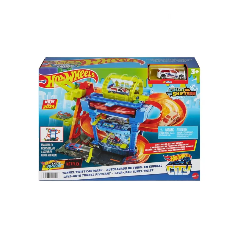 Mattel Hot Wheels -  City Ecl Tunnel Twist Car Wash HTN80