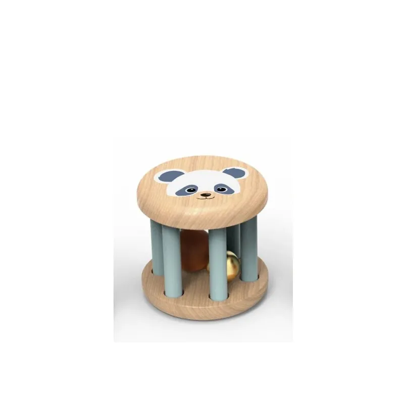 Speedy Monkey - Ξύλινη Κουδουνίστρα, Panda 7.5cm SP1043