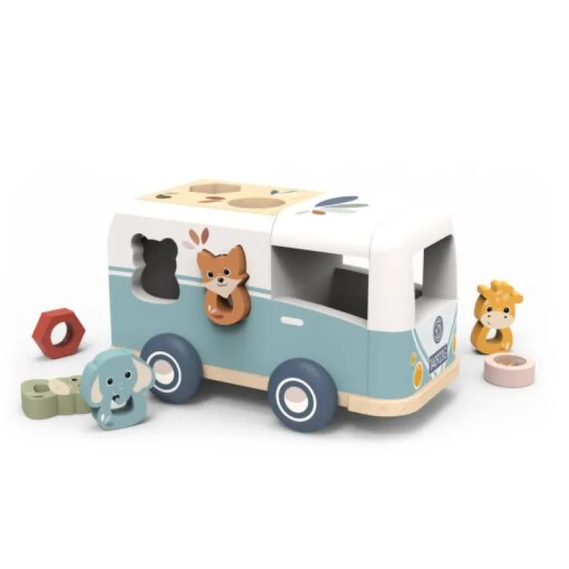 Speedy Monkey - Ξύλινο Φορτηγό Τακτοποίησης 24x14x13 cm SP1044