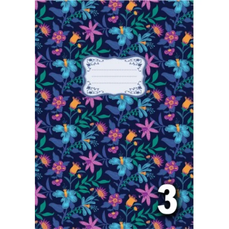 For You - Τετράδιο Ριγέ Καρφίτσα B5 16,5Χ23,5εκ. 32φ. Flowers 132.0307