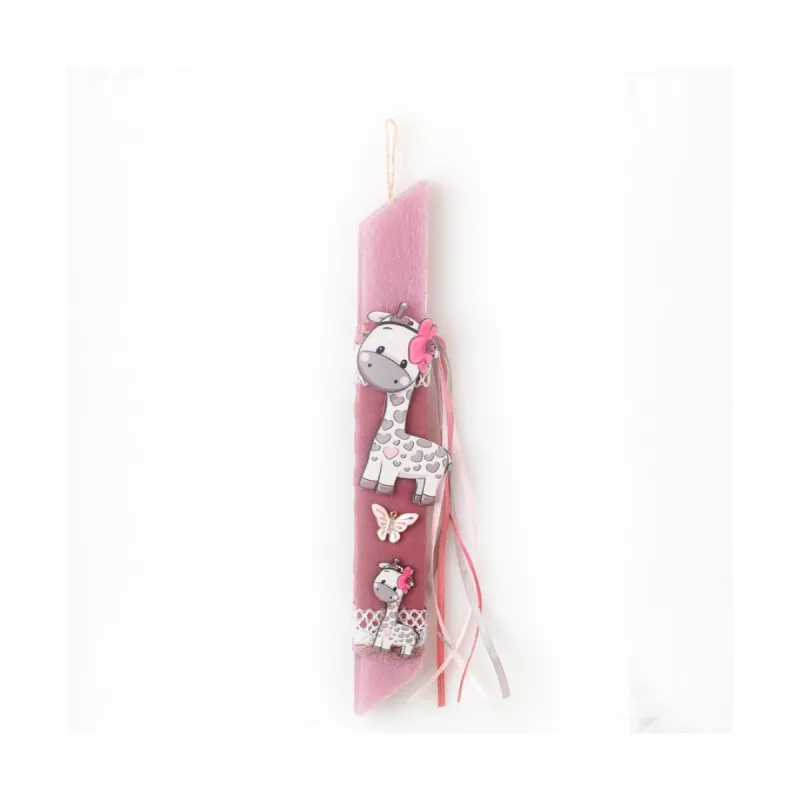 Adorex - Λαμπάδα Ροζ, Καμηλοπάρδαλη EL634