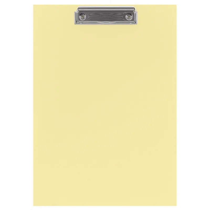 Spree - Σκληρό Χαρτονέ Clipboard Πιάστρα Α4, Pastel Yellow 75776