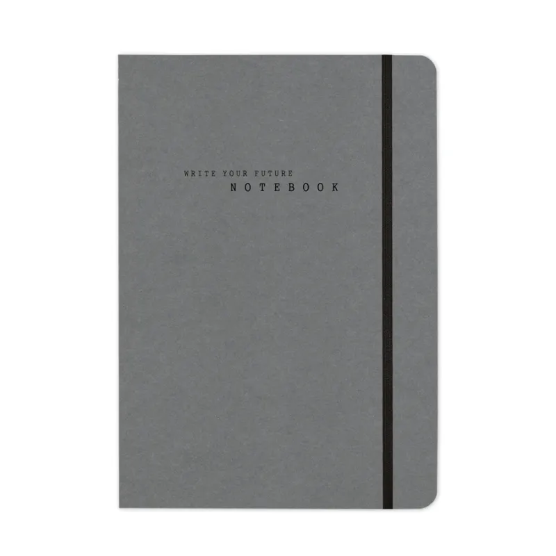 Adbook - Σημειωματάριο Eco Elastic 17x25cm, Charcoal SM-3213-16
