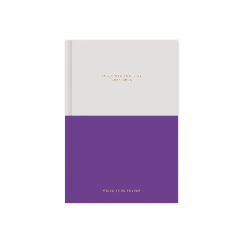 Adbook - Ακαδημαϊκό Ημερολόγιο Journal , Ημερήσιο 2025-2026 14x21cm, Purple HM-2424-66