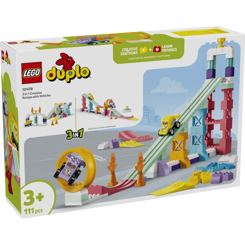 Lego Duplo - 3in1 Creative Ramps With Vehicles 10478