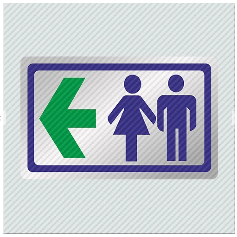InfoSign - Τουαλέτα Στα Αριστερά / WC To The Left 17485