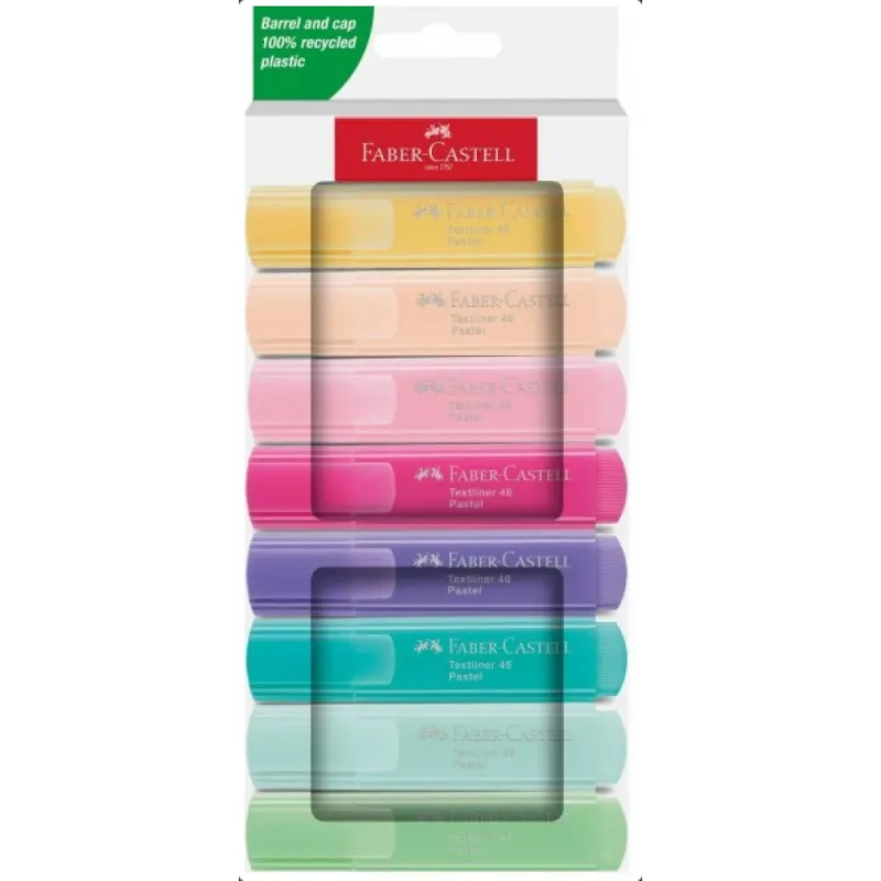 Faber Castell - Μαρκαδόροι Υπογράμμισης Pastel 8τμχ 254658