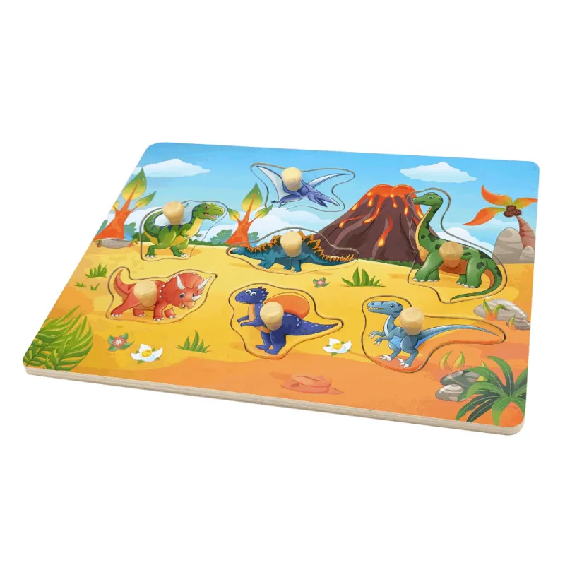 Remoundo - Puzzle Με Μικρά Σφηνώματα, Δεινόσαυροι 7 Pcs 8088-2