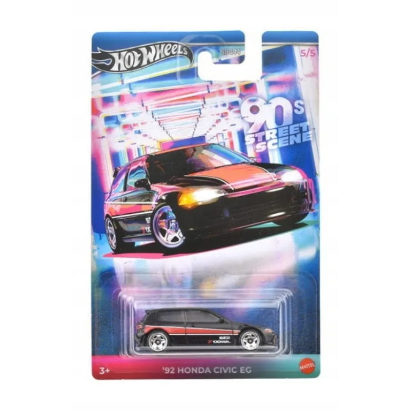 Mattel Hot Wheels - Αυτοκινητάκι 90s Street Scene, ΄92 Honda Civic ΕG (5/5) JCB56 (JDY83)