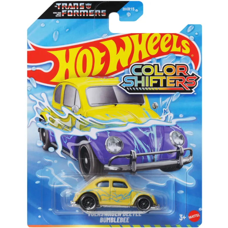 Mattel Hot Wheels - Color Shifters, Volkswagen Beetle Bumblebee JKP25 (BHR15)