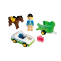Playmobil 1.2.3 - Όχημα Με Τρέιλερ Μεταφοράς Αλόγου 70181 Playmobil 1.2.3 - Όχημα Με Τρέιλερ Μεταφοράς Αλόγου 70181