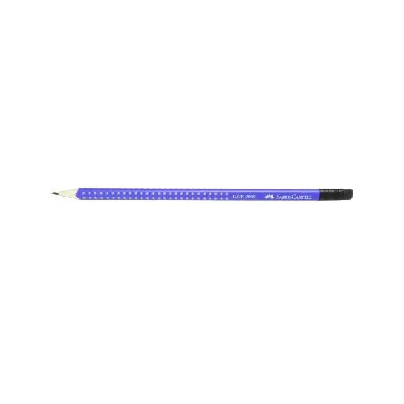 Faber Castell Μολύβι - Grip 2001 B, Μπλε Με Γόμα 015284