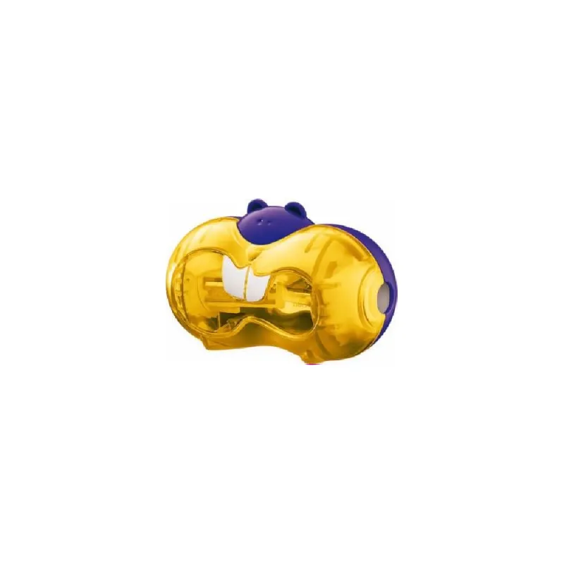 Maped - Διπλή Ξύστρα Βαρελάκι Croc Croc Twist Χάμστερ, Κίτρινη 018411