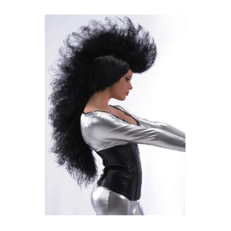 Carnival Toys - Περούκα Punk Μοϊκάνα Μαύρη 02663