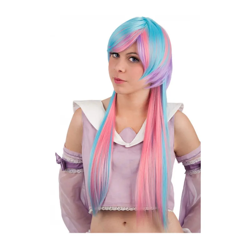 Carnival Toys - Περούκα Καρέ Διχρωμία Σιέλ 02865